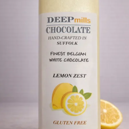 White chocolate with lemon zest